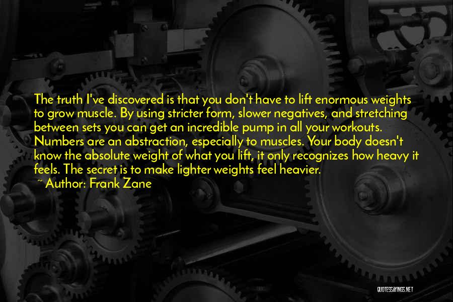 Body Pump Quotes By Frank Zane