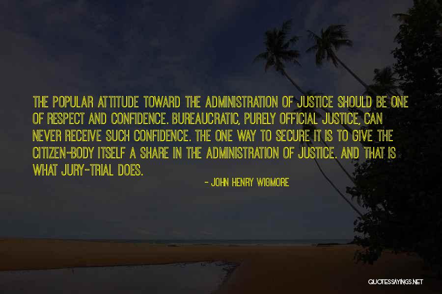 Body Self Confidence Quotes By John Henry Wigmore Body Self Confidence Quotes By John Henry Wigmore