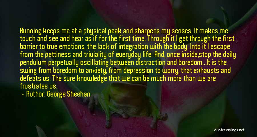 Body Senses Quotes By George Sheehan