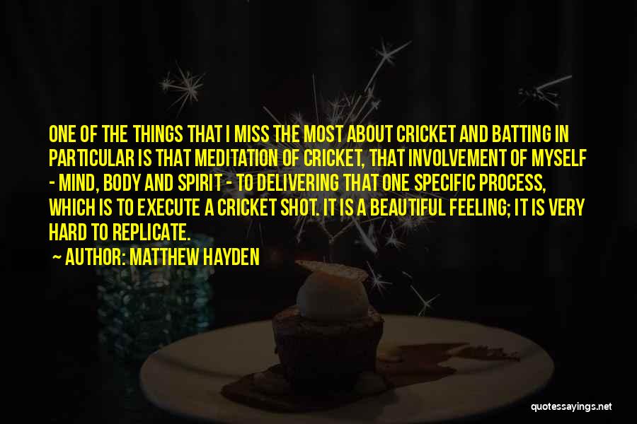 Body Shot Quotes By Matthew Hayden