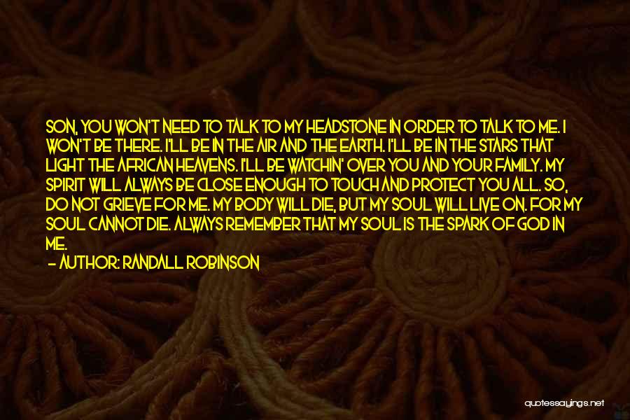 Body Soul And Spirit Quotes By Randall Robinson