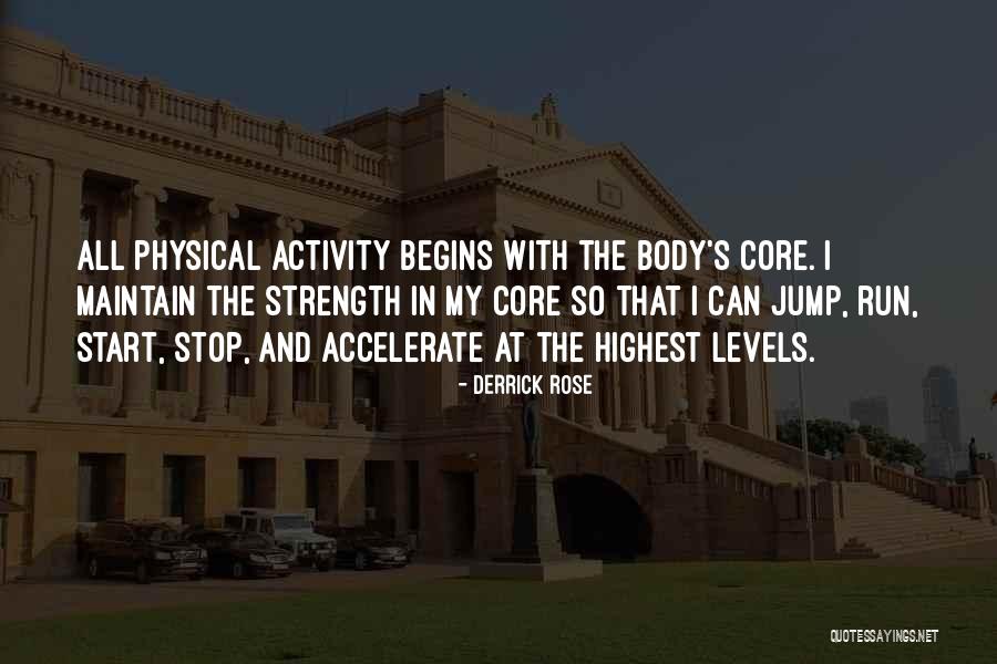 Body Strength Quotes By Derrick Rose Body Strength Quotes By Derrick Rose