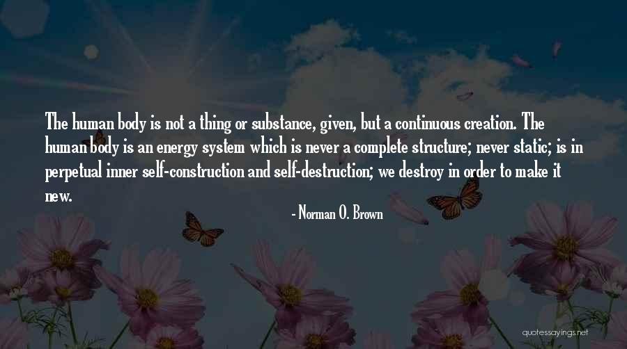 Body Structure Quotes By Norman O. Brown Body Structure Quotes By Norman O. Brown