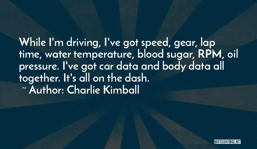 Body Temperature Quotes By Charlie Kimball