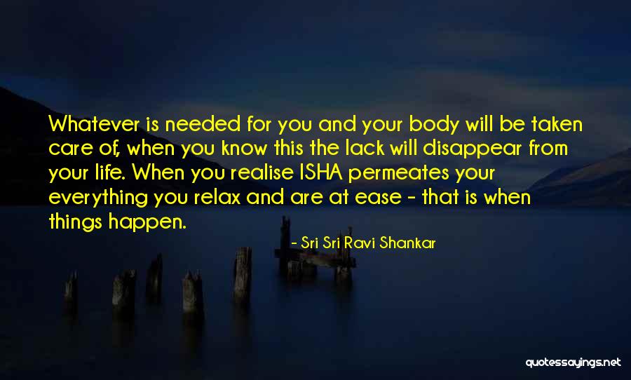 Body When Quotes By Sri Sri Ravi Shankar