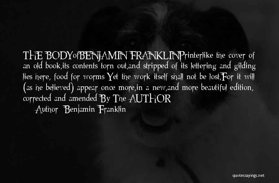 Body Work Out Quotes By Benjamin Franklin