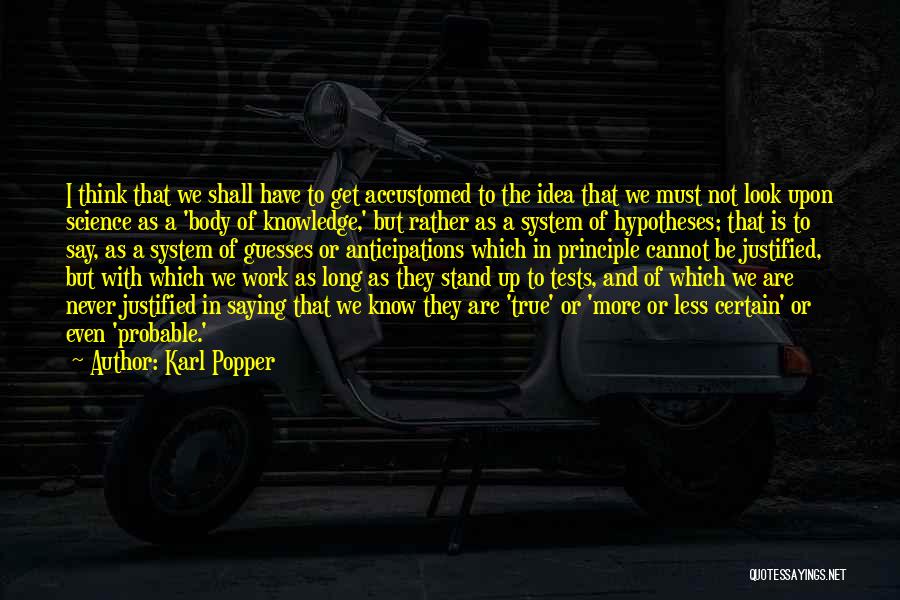 Body Work Quotes By Karl Popper