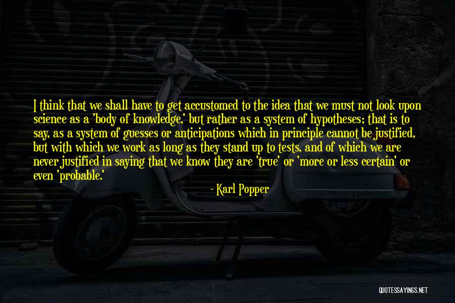 Body Work Quotes By Karl Popper