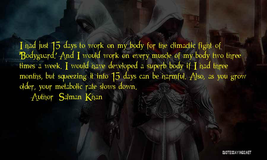 Body Work Quotes By Salman Khan