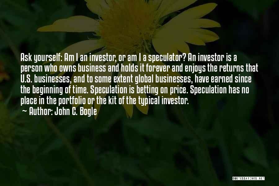 Bogle Quotes By John C. Bogle