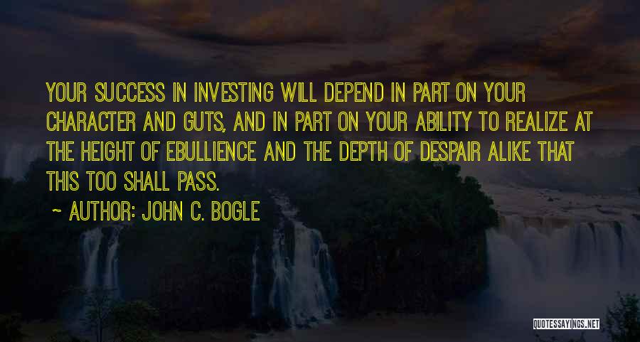 Bogle Quotes By John C. Bogle