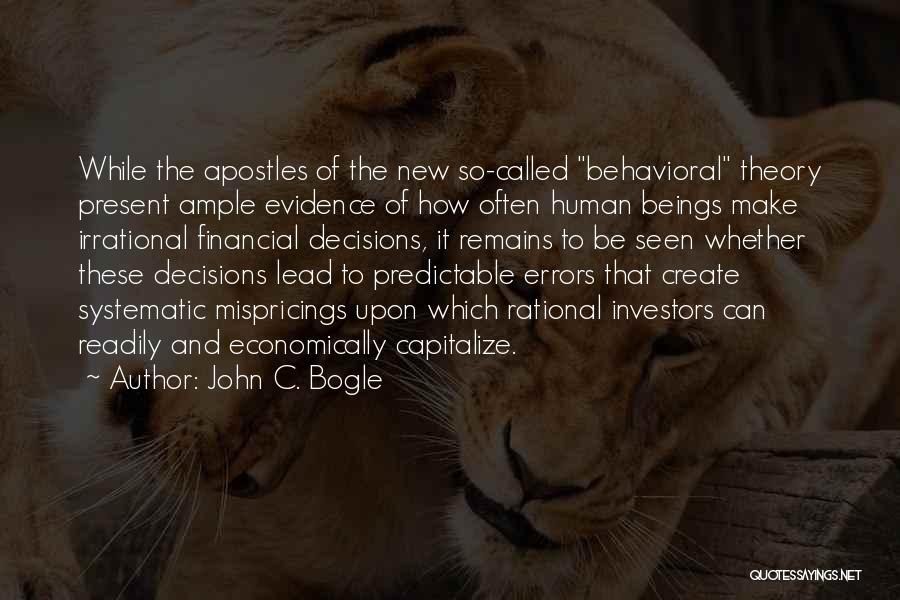 Bogle Quotes By John C. Bogle