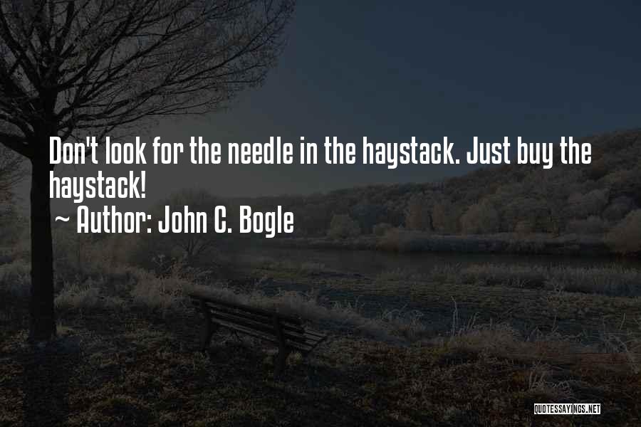 Bogle Quotes By John C. Bogle