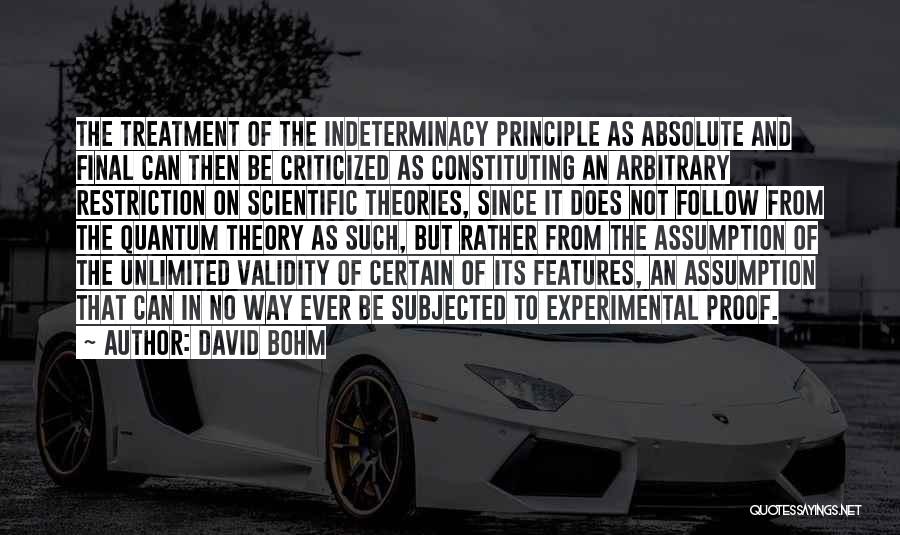 Bohm Quotes By David Bohm