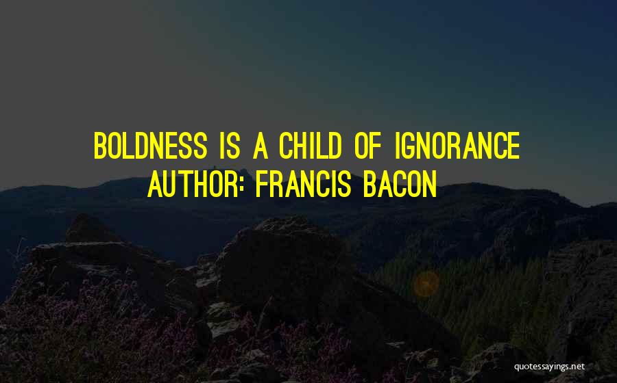 Boldness Quotes By Francis Bacon