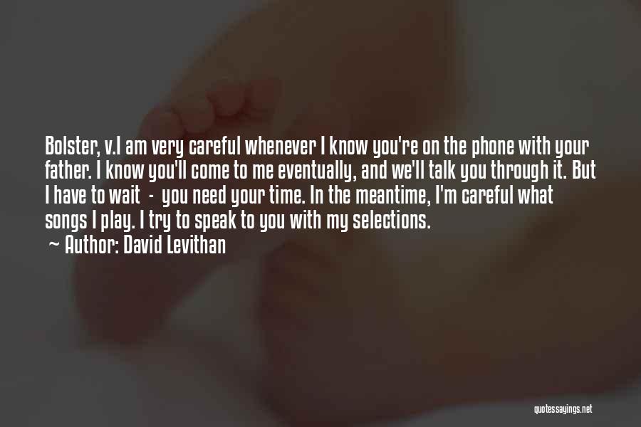 Bolster Quotes By David Levithan