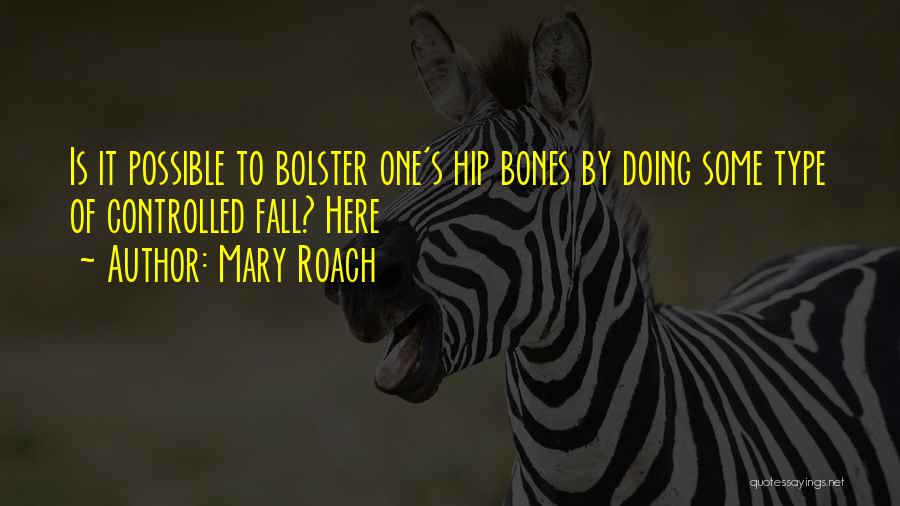 Bolster Quotes By Mary Roach