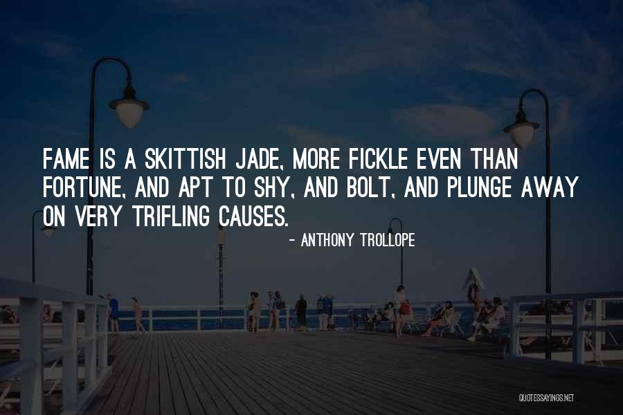 Bolt Quotes By Anthony Trollope Bolt Quotes By Anthony Trollope