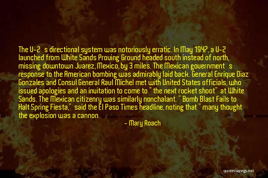 Bomb Explosion Quotes By Mary Roach Bomb Explosion Quotes By Mary Roach
