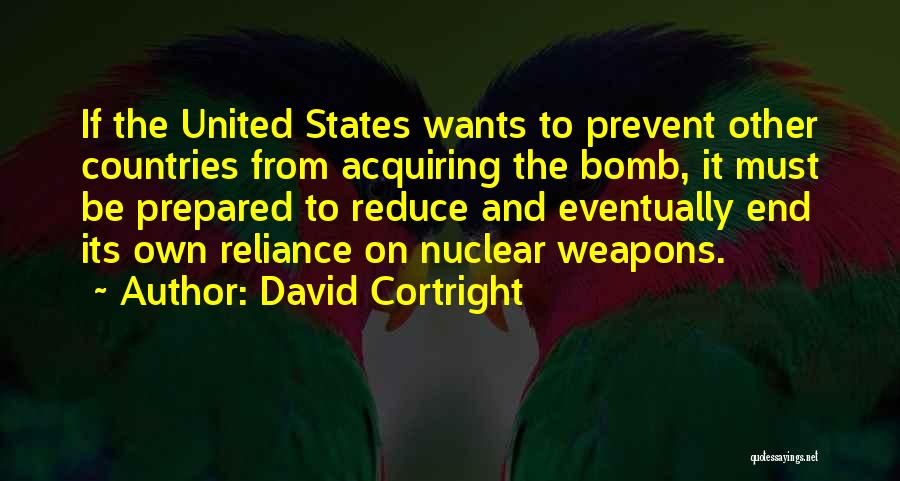 Bomb It Quotes By David Cortright