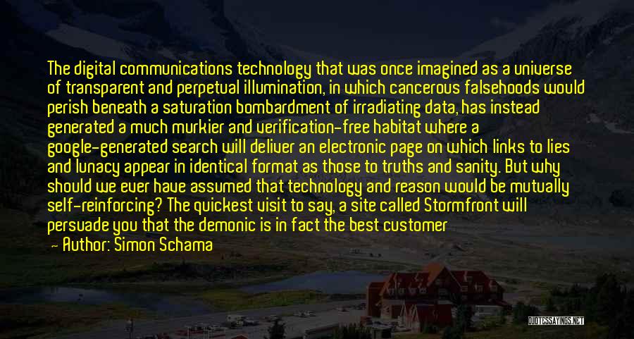 Bombardment Quotes By Simon Schama