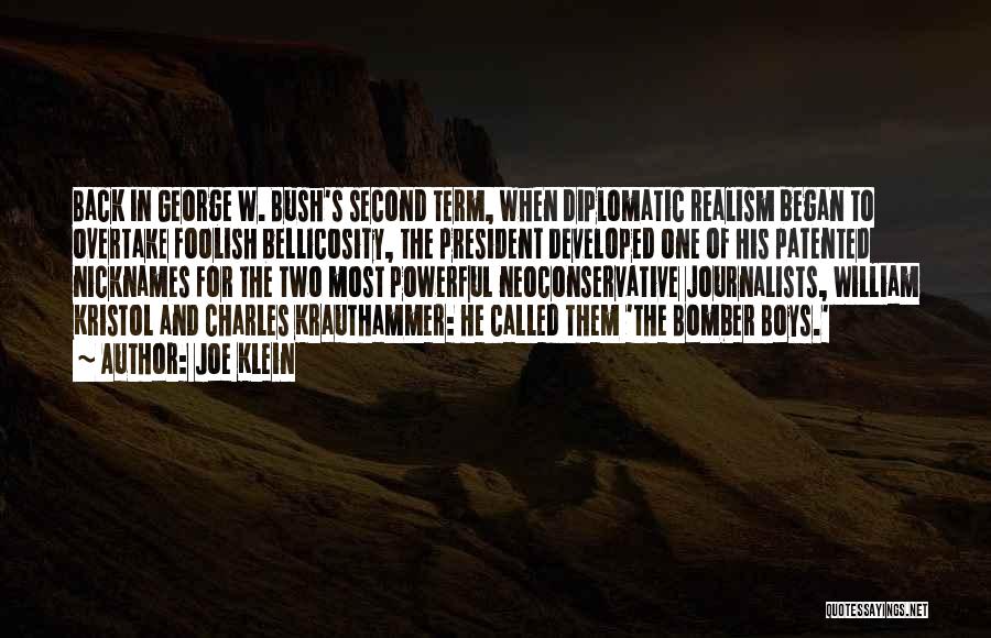 Bomber Quotes By Joe Klein