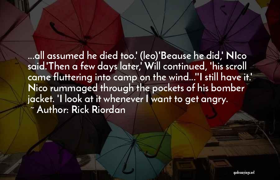 Bomber Quotes By Rick Riordan