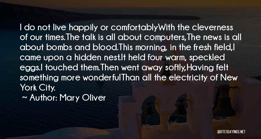 Bombs Away Quotes By Mary Oliver