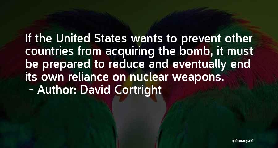 Bombs Quotes By David Cortright