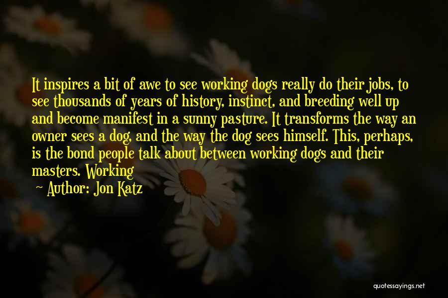 Bond Between Dog And Owner Quotes By Jon Katz