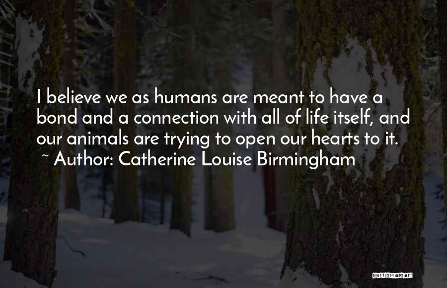 Bonds With Animals Quotes By Catherine Louise Birmingham