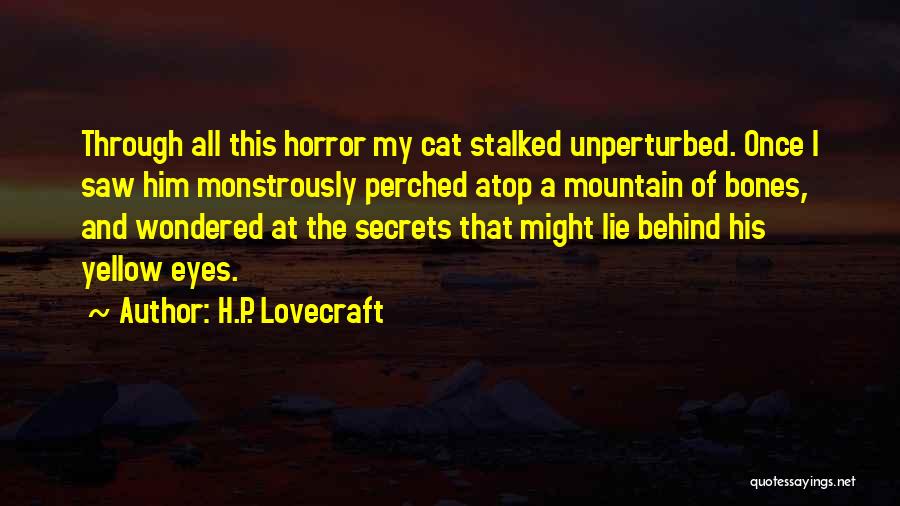 Bones And Cat Quotes By H.P. Lovecraft