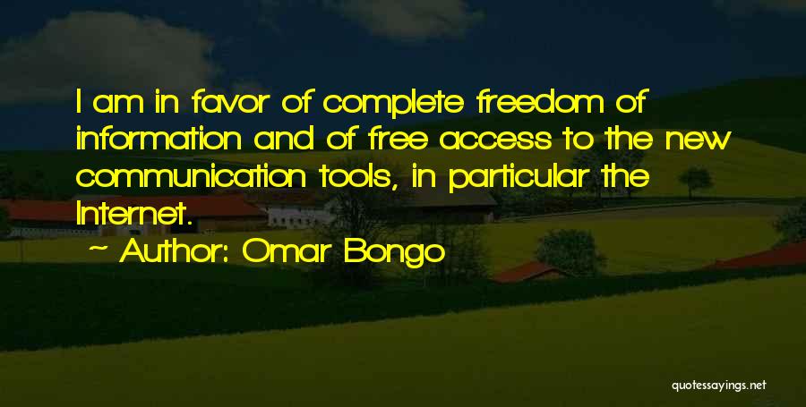 Bongo Quotes By Omar Bongo