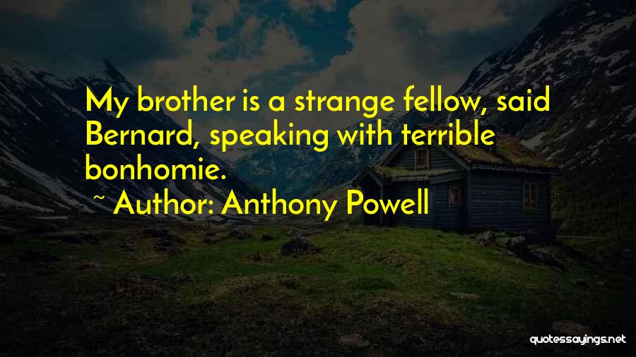 Bonhomie Quotes By Anthony Powell