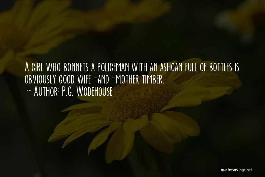 Bonnets Quotes By P.G. Wodehouse