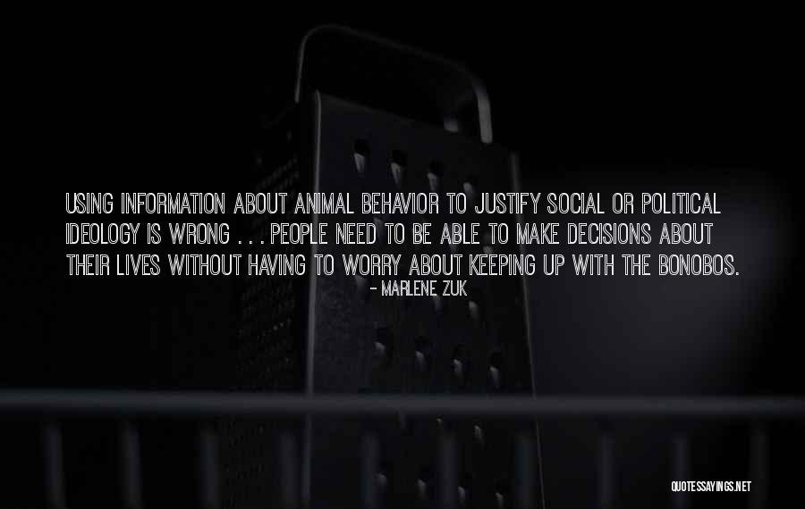 Bonobos Animal Quotes By Marlene Zuk