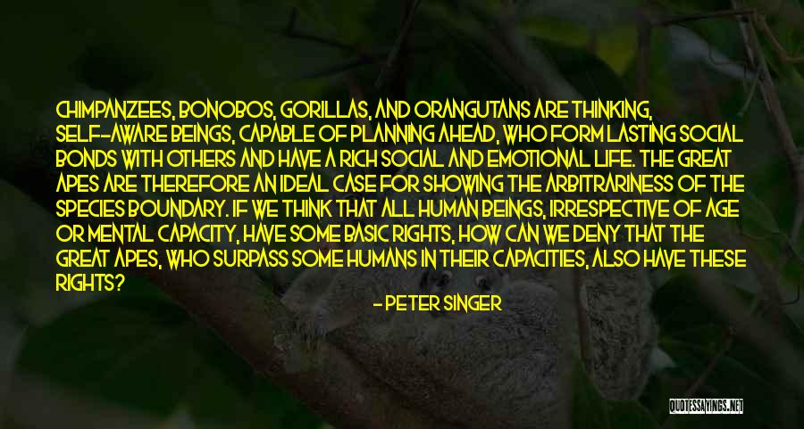 Bonobos Animal Quotes By Peter Singer