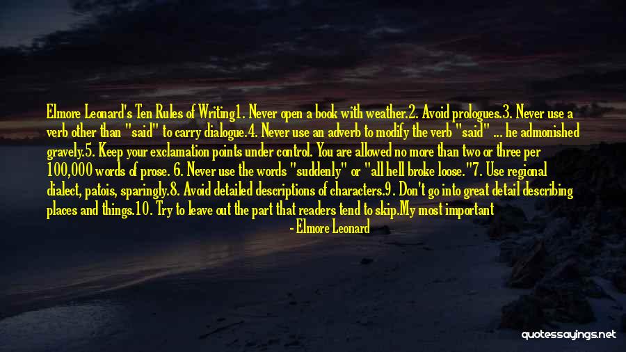Book 7 Quotes By Elmore Leonard Book 7 Quotes By Elmore Leonard