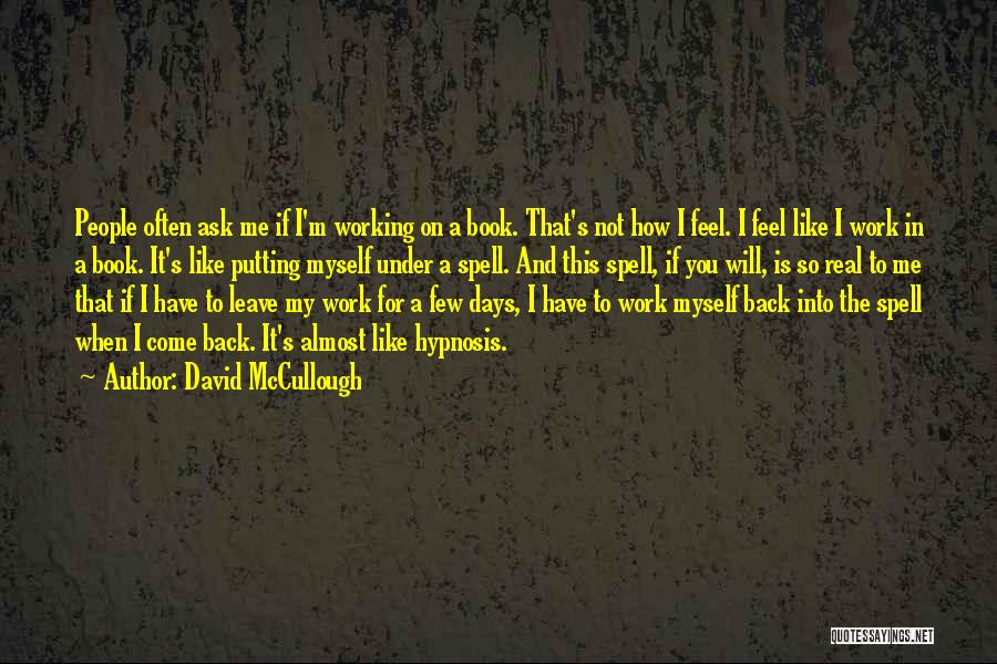 Book A Days Work Quotes By David McCullough