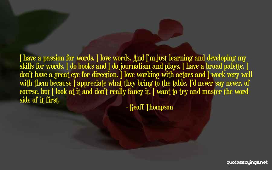 Book And Love Quotes By Geoff Thompson