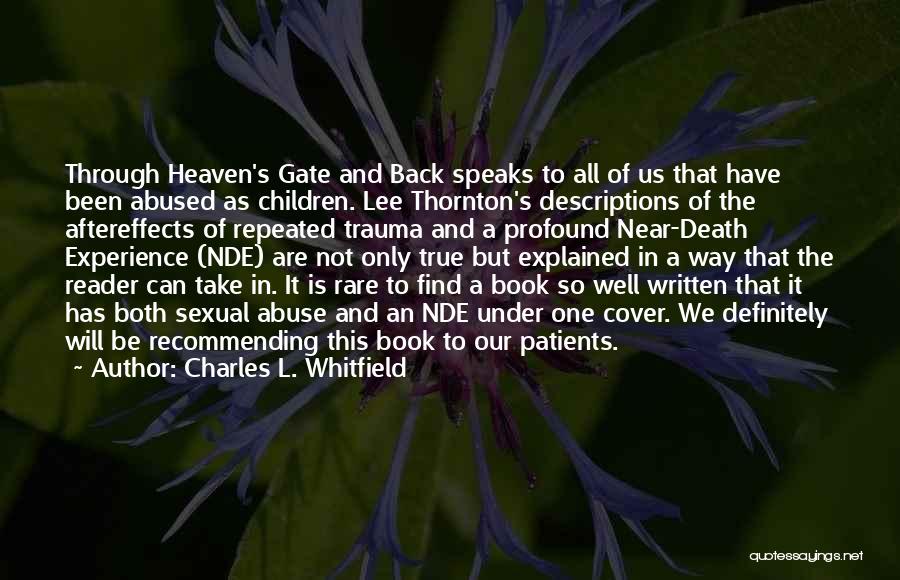 Book Back Cover Quotes By Charles L. Whitfield