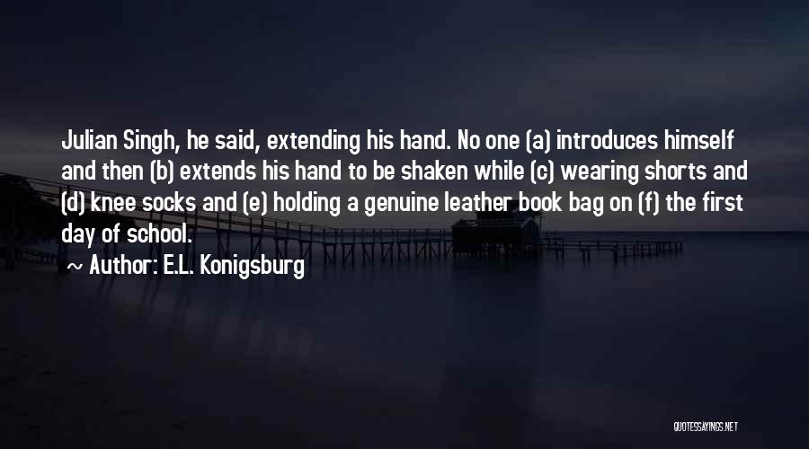 Book Bag Quotes By E.L. Konigsburg