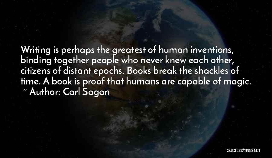 Book Binding Quotes By Carl Sagan
