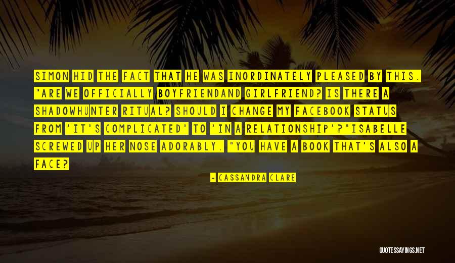 Book Boyfriend Quotes By Cassandra Clare Book Boyfriend Quotes By Cassandra Clare