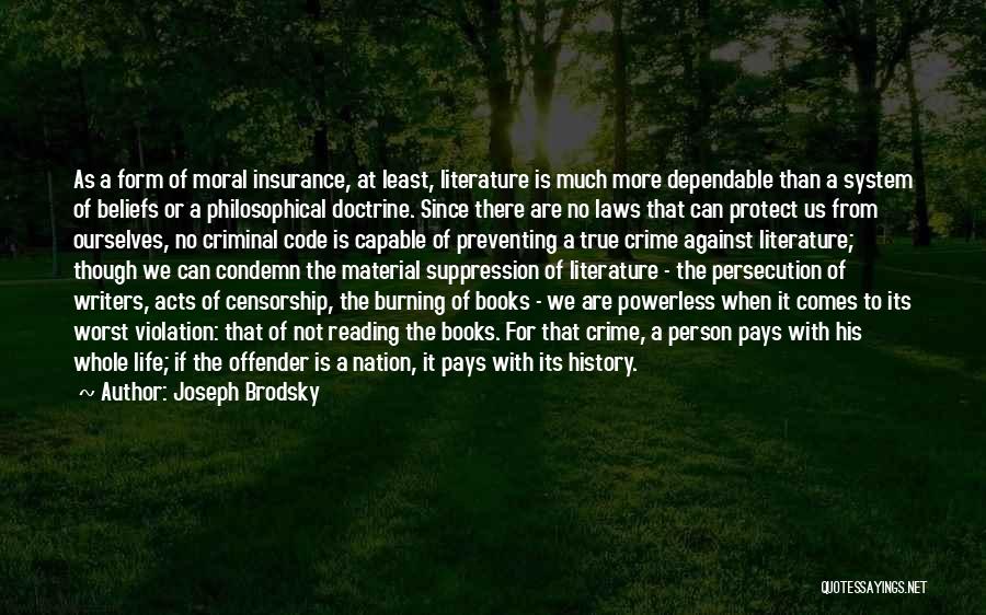 Book Burning Quotes By Joseph Brodsky