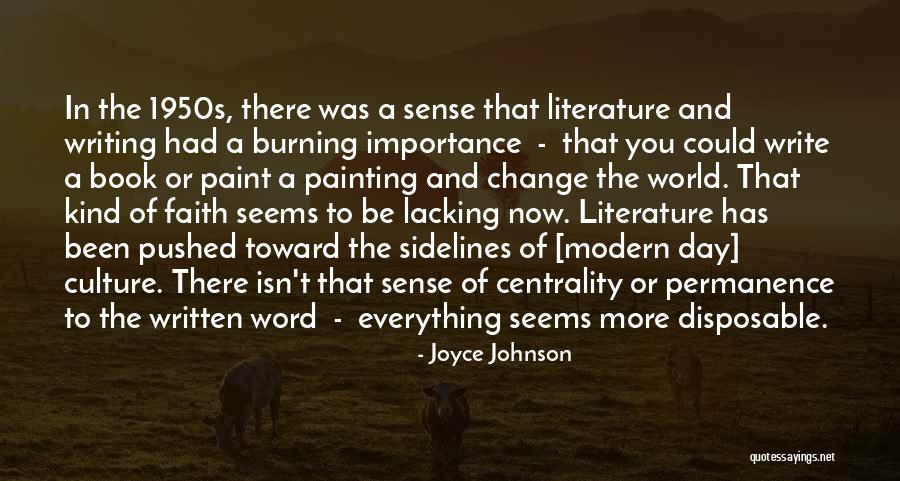 Book Burning Quotes By Joyce Johnson