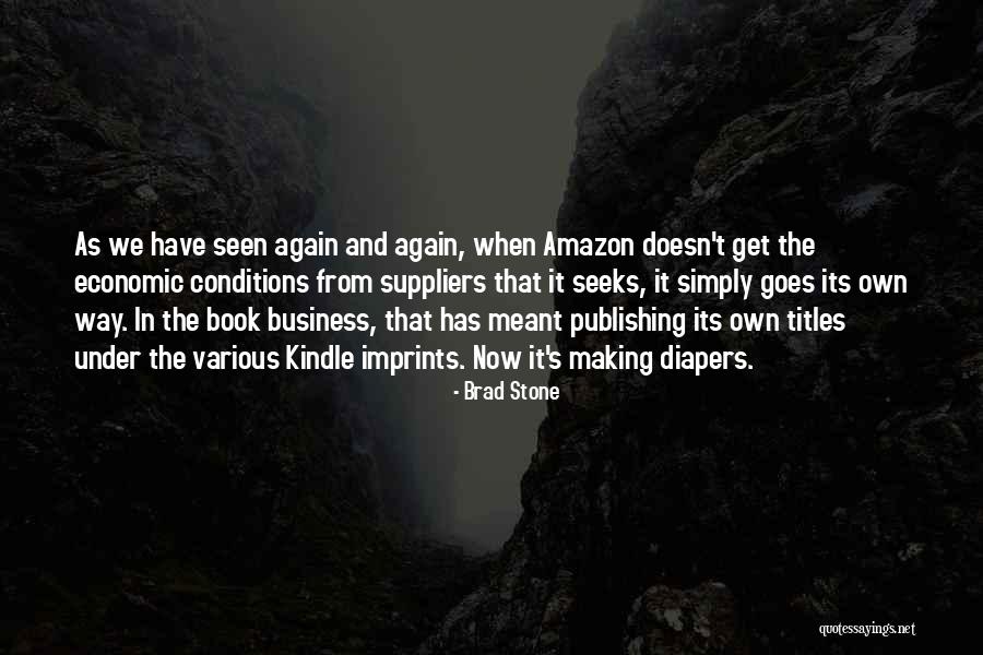 Book Business Quotes By Brad Stone