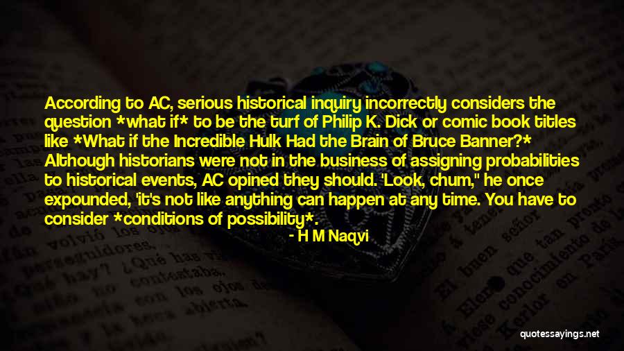 Book Business Quotes By H M Naqvi