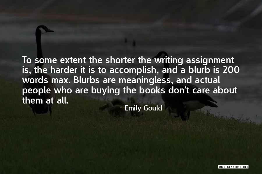 Book Buying Quotes By Emily Gould