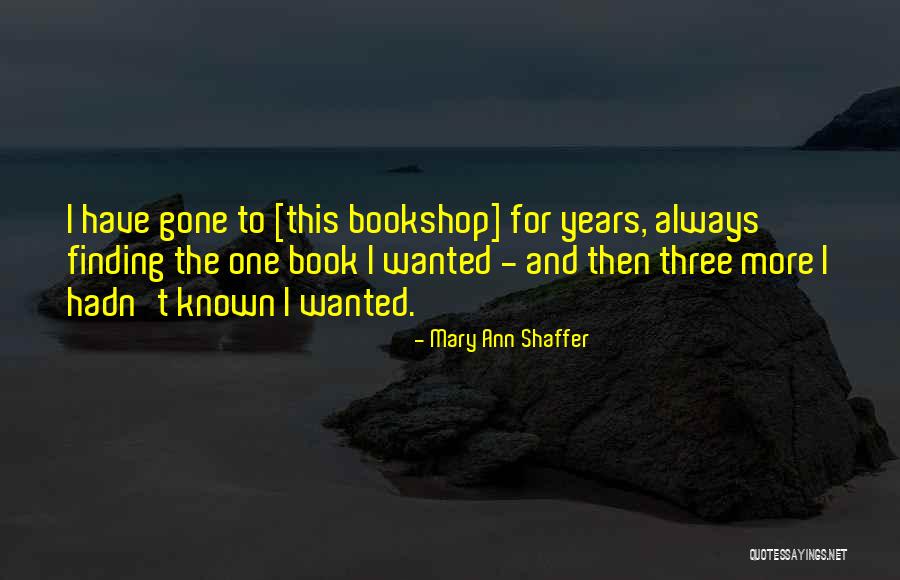 Book Buying Quotes By Mary Ann Shaffer